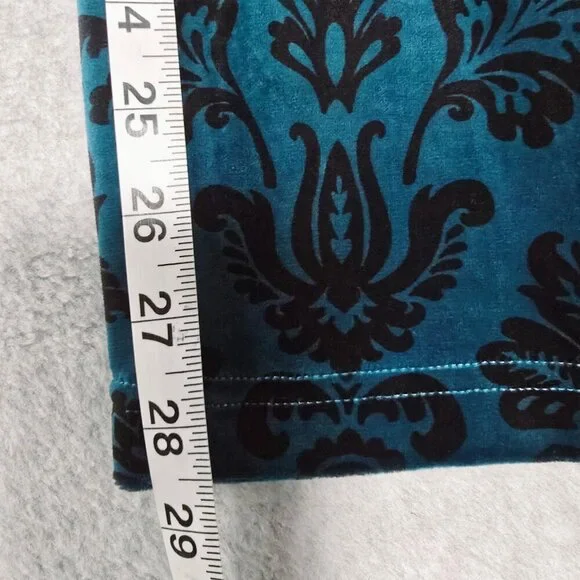 Chicos Womens Sz L Zenergy Leggings Velour Soft Comfy Stretch Lounge Bohemian - Picture 7 of 9